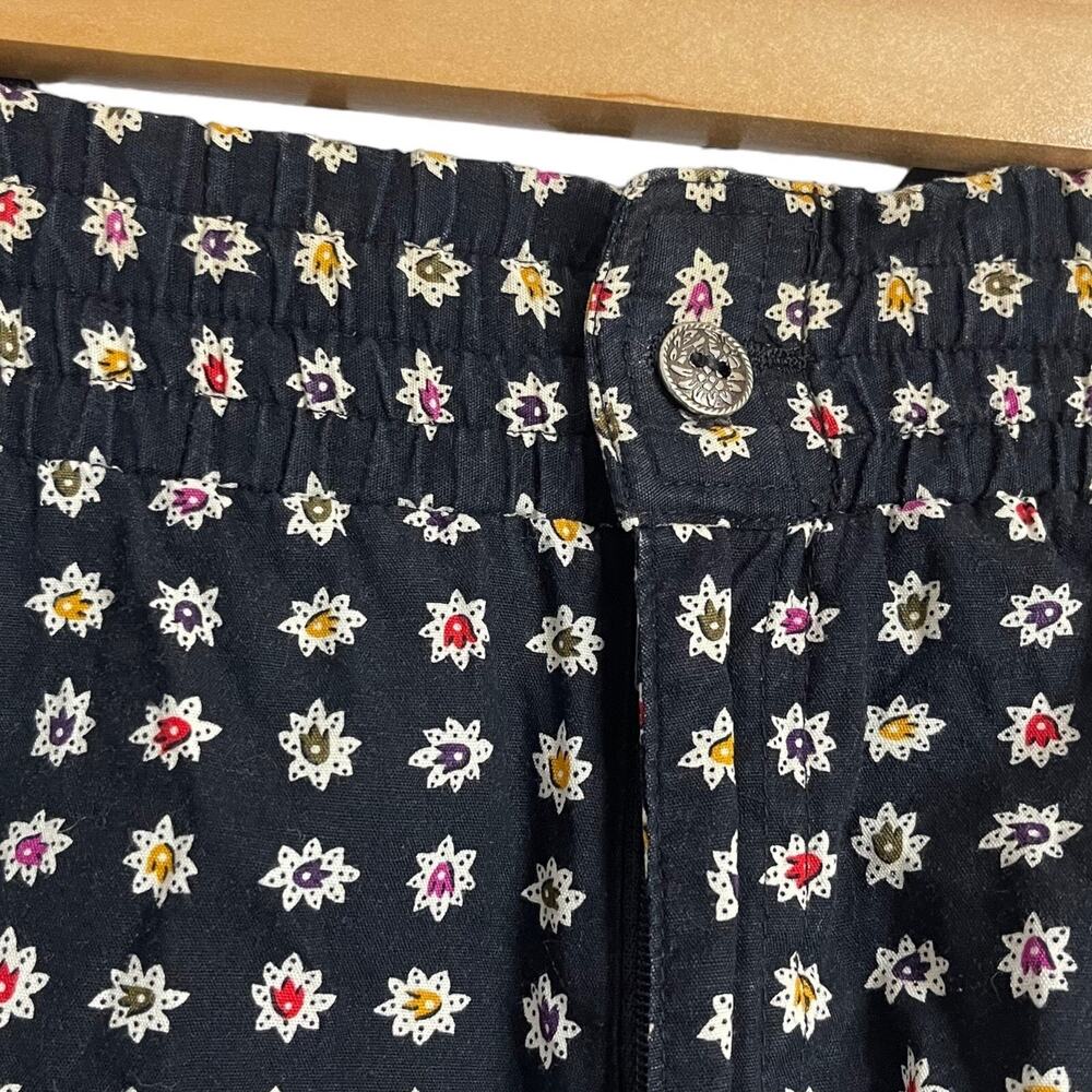 Chaus Sport All Over Floral Print Shorts Women's L Black VTG Festival Boho Vacay - Picture 11 of 15